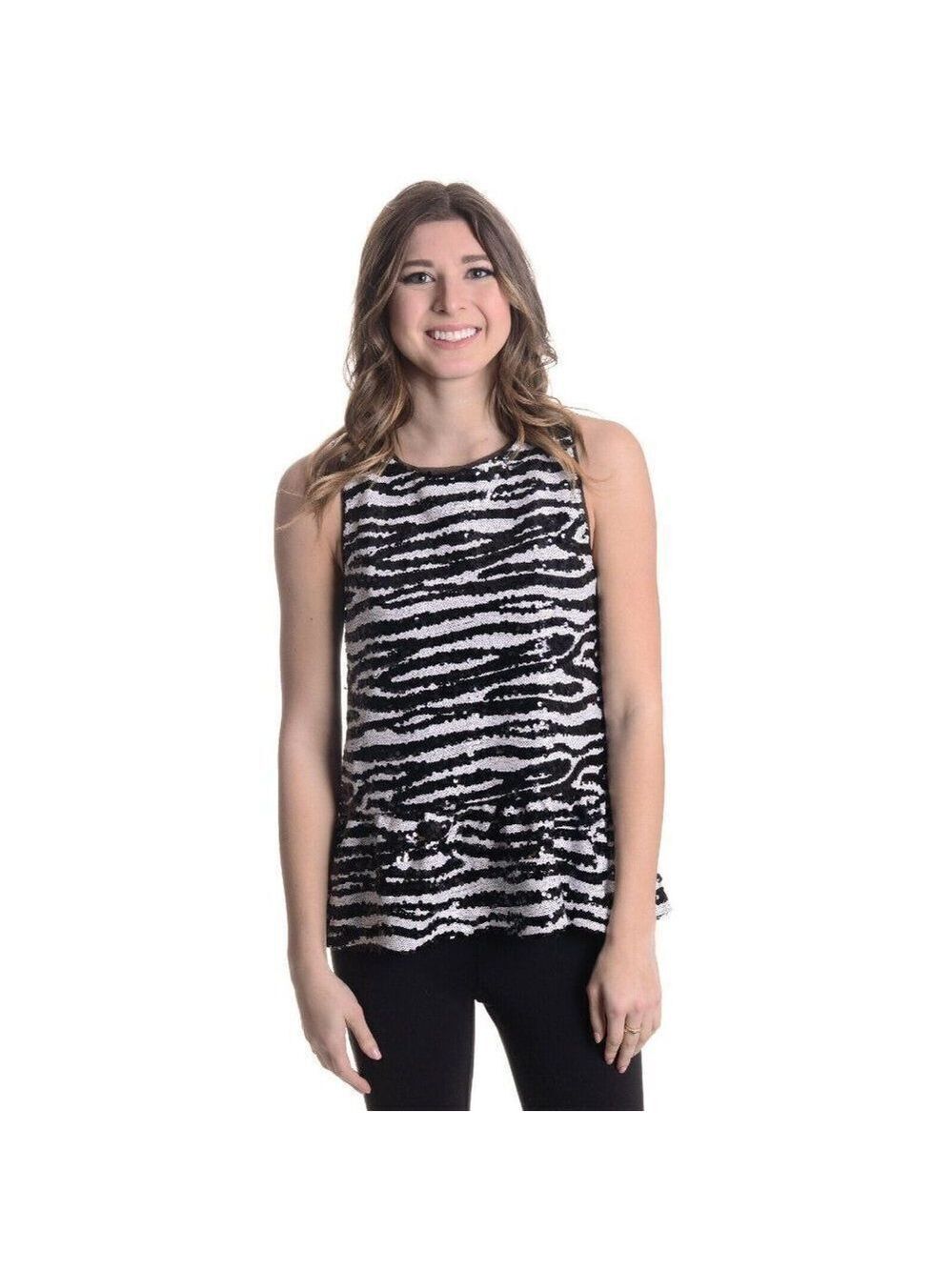 NEW BB Dakota Burnell Sleeveless Sequin Tank Top